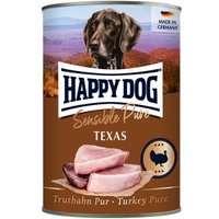 HAPPY DOG Sensible Pure Nassfutter Hund Adult 6x400 g Truthahn von Happy Dog