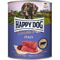 HAPPY DOG Sensible Pure Nassfutter Hund Adult 6x800 g Büffel von Happy Dog