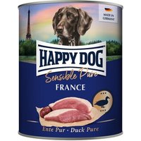 HAPPY DOG Sensible Pure Nassfutter Hund Adult 6x800 g Ente von Happy Dog