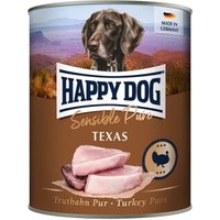 HAPPY DOG Sensible Pure Nassfutter Hund Adult 6x800 g Truthahn von Happy Dog