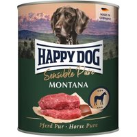 HAPPY DOG Sensible Pure Nassfutter Hund Adult 6x800 g Pferd von Happy Dog