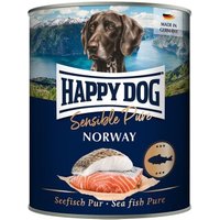 HAPPY DOG Sensible Pure Nassfutter Hund Adult 6x800 g Seefisch von Happy Dog