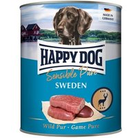 HAPPY DOG Sensible Pure Nassfutter Hund Adult 6x800 g Wild von Happy Dog
