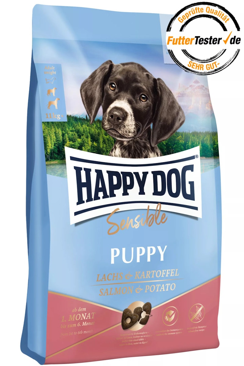 HAPPY DOG Sensitive Puppy Lachs & Kartoffel Hundetrockenfutter von Happy Dog