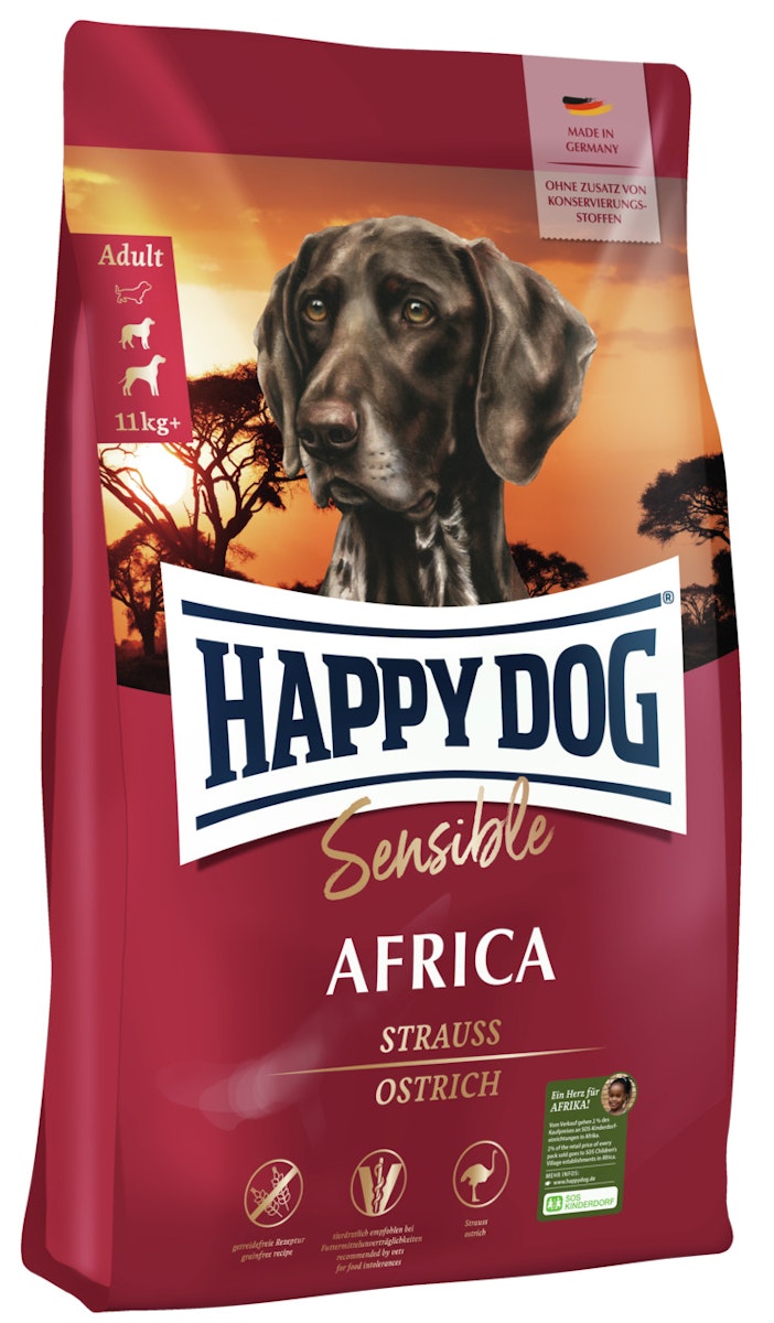 HAPPY DOG Supreme Sensible Africa Hundetrockenfutter von Happy Dog