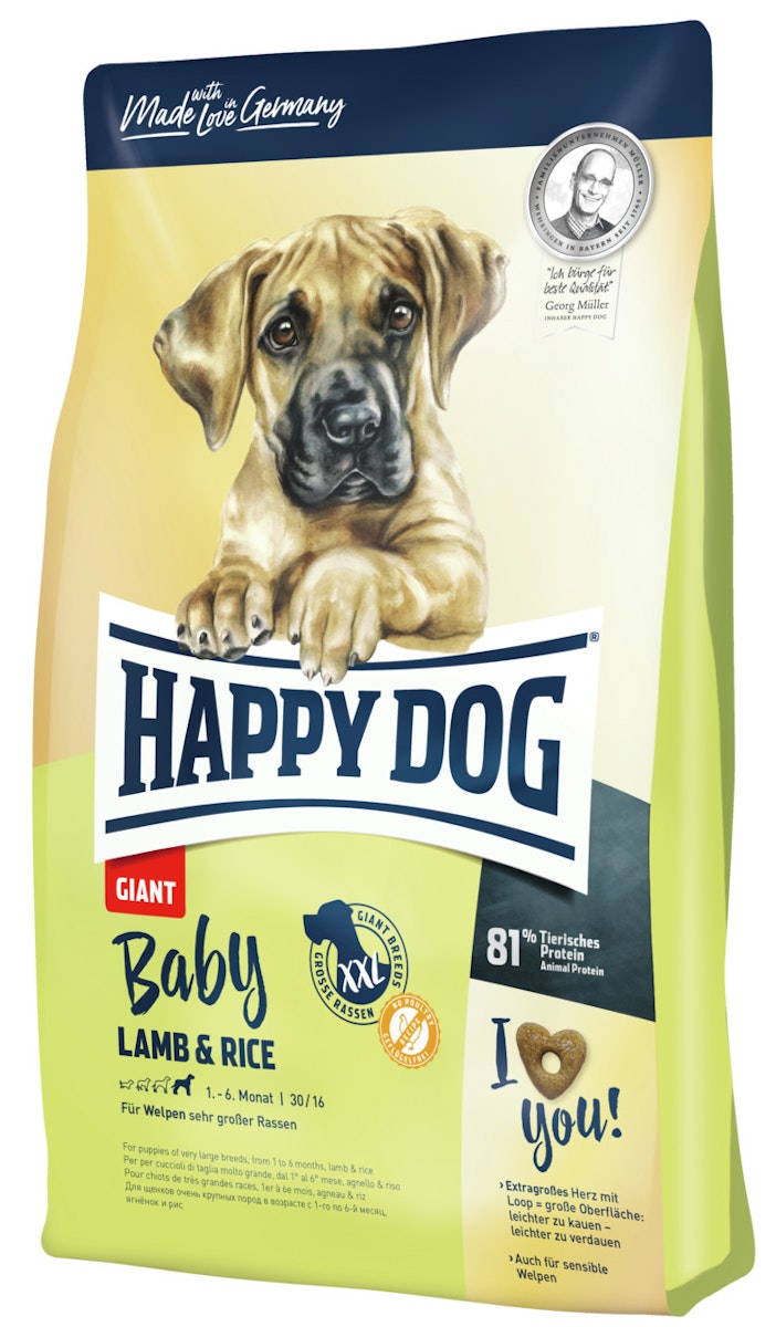 HAPPY DOG Supreme Young Baby Giant Lamb & Rice Hundetrockenfutter von Happy Dog