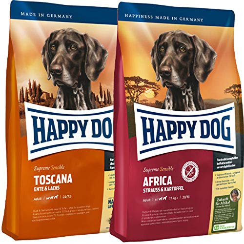 Happy Dog 12,5 kg Supreme Toscana + 12,5 kg Supreme Africa von Happy Dog