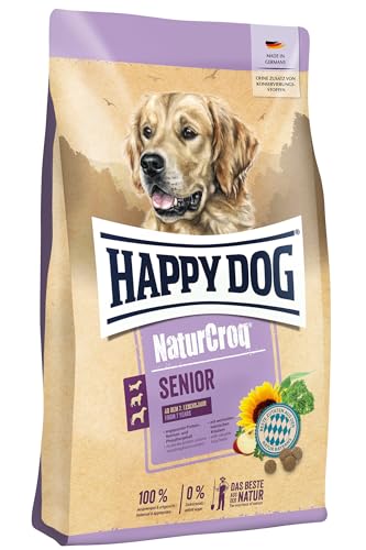 Happy Dog 60532M – NaturCroq Senior M – Alleinfutter mit heimischen Kräutern für Hunde-Senioren ab 7 Jahren – 15 kg Inhalt von Happy Dog
