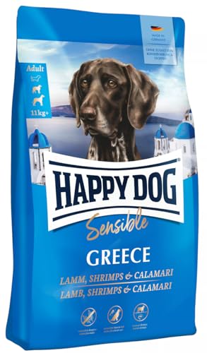 Happy Dog 60663M - Supreme Sensible Greece Lamm, Shrimps & Calamari - Trockenfutter für ausgewachsene Hunde - 11 kg Inhalt von Happy Dog