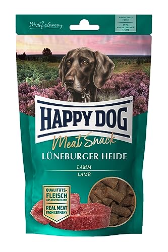 Happy Dog 60700 - Meat Snack Lüneburger Heide - Leckerli für Sensible Hunde aus getrocknetem Lammfleisch - 75 g Inhalt von Happy Dog