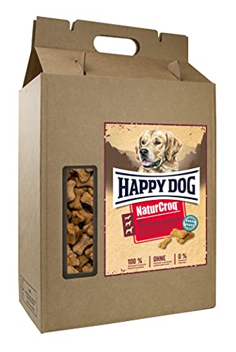 Happy Dog 60752 - NaturCroq Mini Truthahn Knochen - Vollkorn-Snack für kleine, mittlere und große Hunde- 5 kg Inhalt von Happy Dog