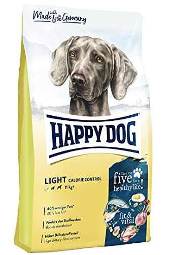 Happy Dog 60771 - Supreme fit & vital Light Calorie Control - Hunde-Trockenfutter mit geringem Fettgehalt - 12 kg Inhalt von Happy Dog