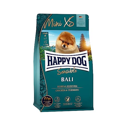 Happy Dog 60944 - Supreme Mini XS Bali Hähnchen mit Kurkuma - Hunde-Trockenfutter für sehr kleine Rassen - 1,3 kg Inhalt von Happy Dog