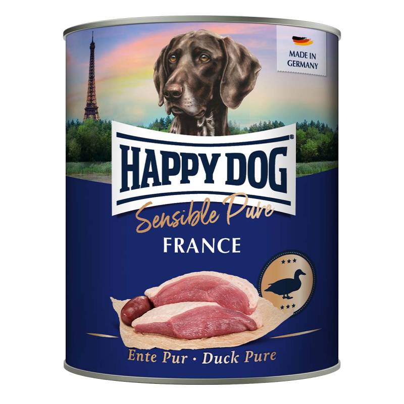 Happy Dog Sensible Pure France (Ente) 24x800g von Happy Dog