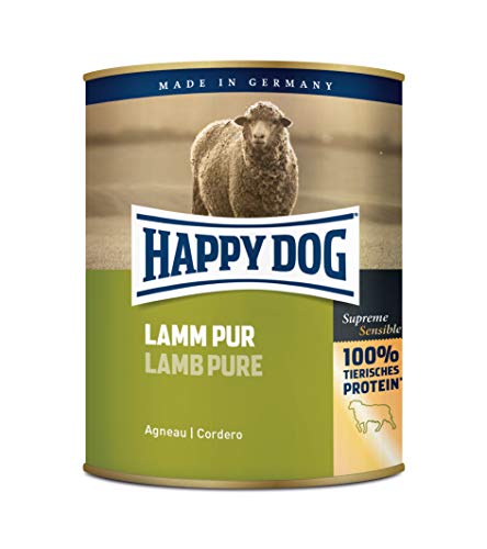 Happy Dog Fleisch Dosen Lamm Pur, 800 g, 6er Pack (6 x 800 g) von Happy Dog