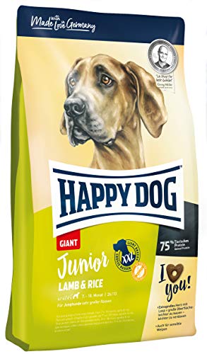 Happy Dog 60596 - Supreme Junior Giant Lamb & Rice - Alleinfutter für Junghunde großer Rassen - 15 kg Inhalt von Happy Dog