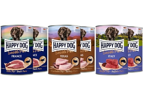 Happy Dog Mischtray Sensible Pure M - France, Texas, Italy - 12 x 400 g Happy Dog Mischtray Sensible Pure M - France, Texas, Italy - 12 x 400 g von Happy Dog