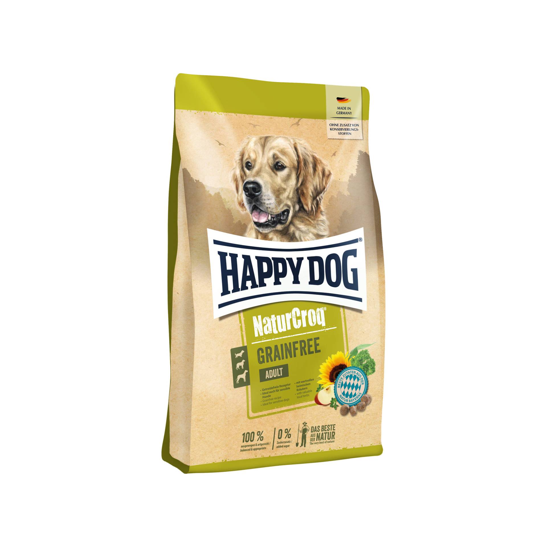 Happy Dog Nature Croq Getreidefrei - Lachs und Geflügel - 1 kg von Happy Dog