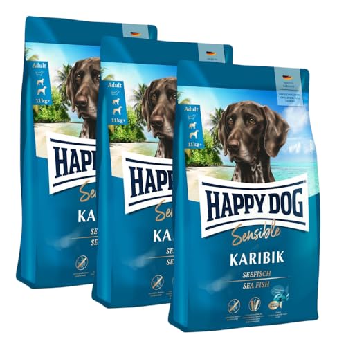 Happy Dog Sensible Karibik M 3X 4 kg - Trockenfutter, Geschmacksrichtung Seefisch Happy Dog Sensible Karibik M 3X 4 kg - Trockenfutter, Geschmacksrichtung Seefisch von Happy Dog