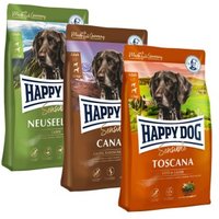 HAPPY DOG Sensible Probierpaket Länderreise 3x1kg Mixpaket 3 von Happy Dog