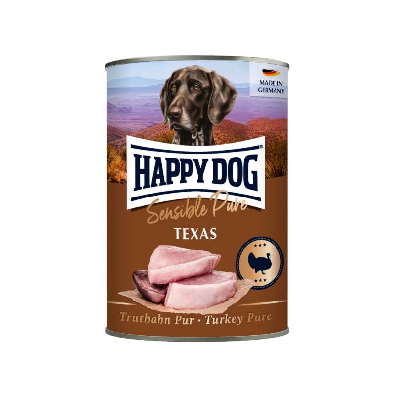 Happy Dog Sensible Pure 6 x 400 g - Texas (Truthahn Pur) von Happy Dog