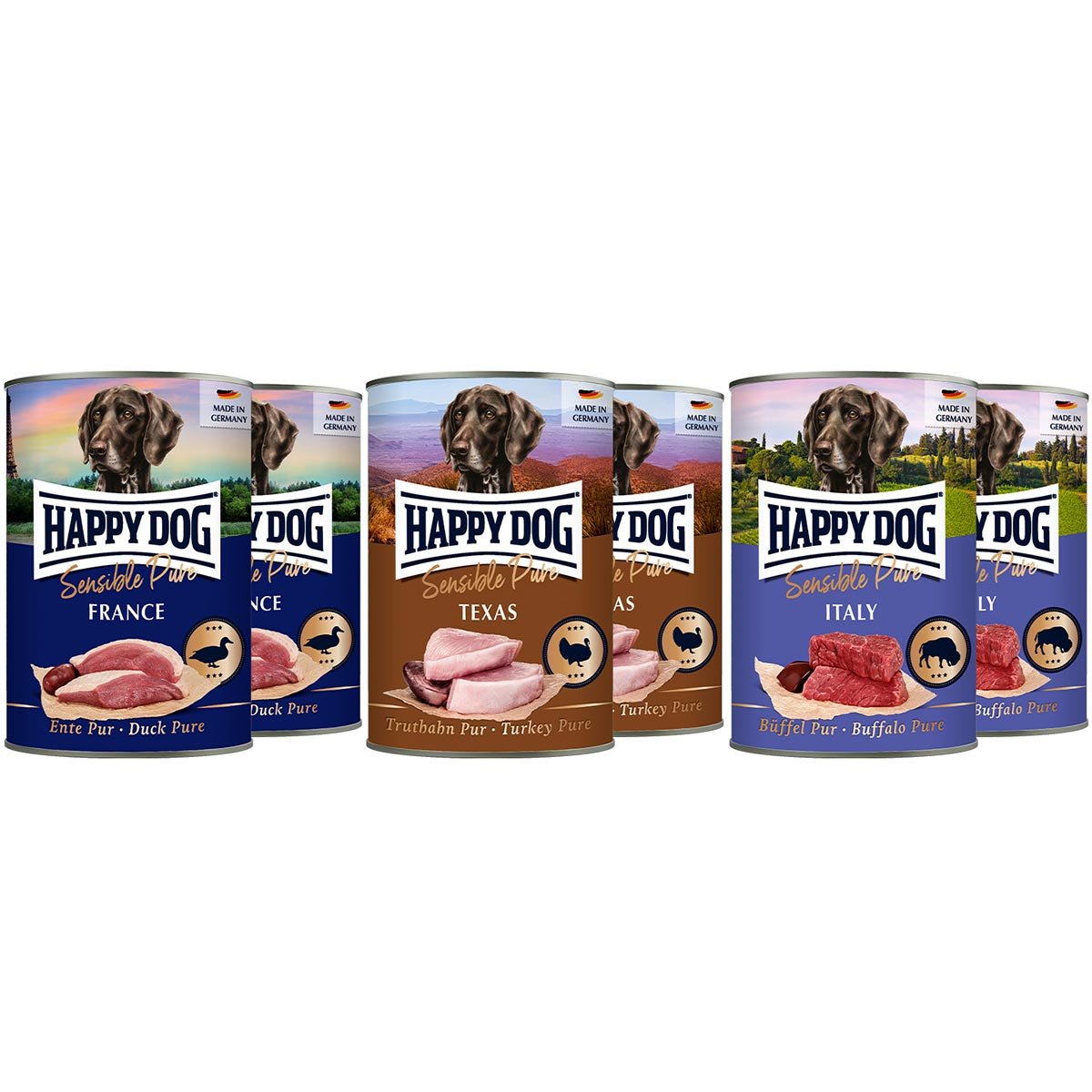 Happy Dog Sensible Pure Mischtray 6x400g von Happy Dog