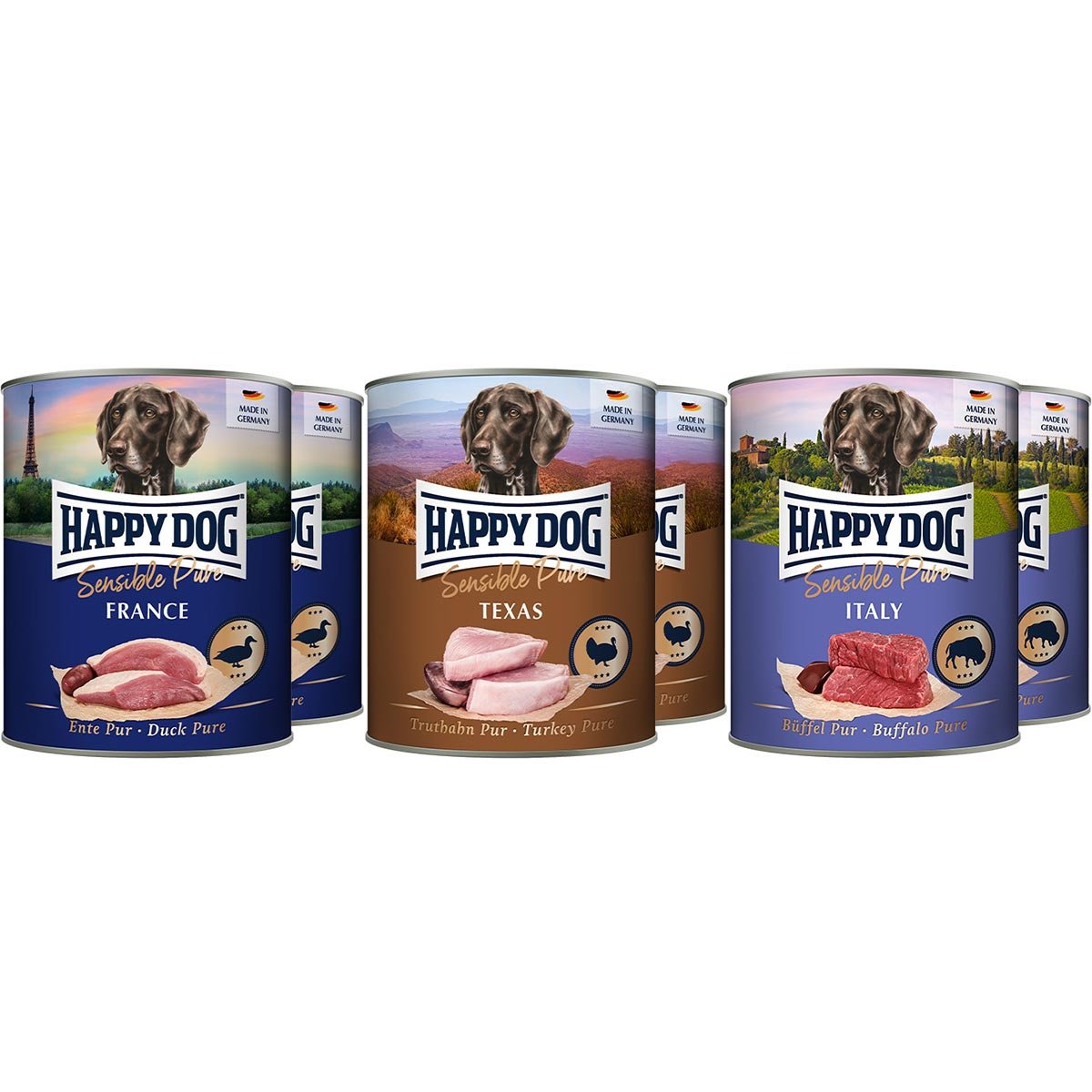 Happy Dog Sensible Pure Mischtray 6x800g von Happy Dog