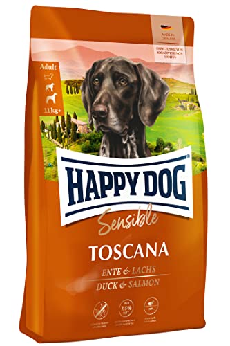 Happy Dog Sensible Toscana M 4 kg - Trockenfutter, Geschmacksrichtung Ente & Lachs von Happy Dog
