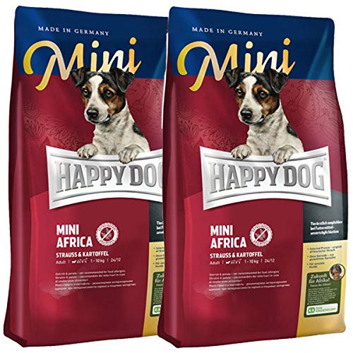Happy Dog Supreme Mini Africa für ernährungssensible Hunde Kleiner Rassen von Happy Dog