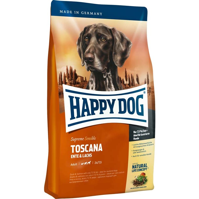 Happy Dog Supreme Sensible Toscana - Sparpaket 2 x 12,5 kg (3,92 € pro 1 kg) von Happy Dog