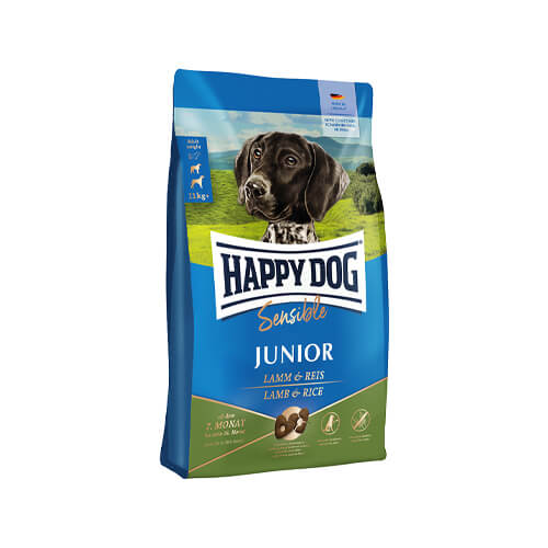 Happy Dog Sensible Junior - Lamm und Reis - 10 kg von Happy Dog