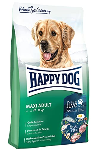 Happy Dog 60762 - Supreme fit & vital Maxi Adult - Hunde-Trockenfutter für große Hunde - 4 kg Inhalt von Happy Dog