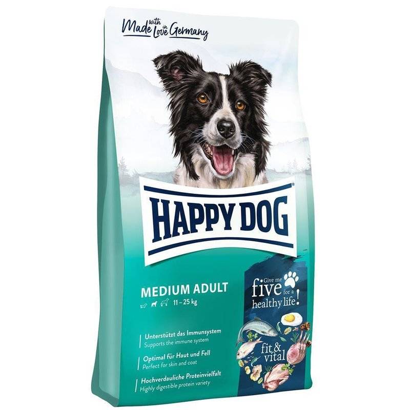 Happy Dog fit & vital - Medium Adult - Sparpaket 2 x 12 kg (3,96 € pro 1 kg) von Happy Dog