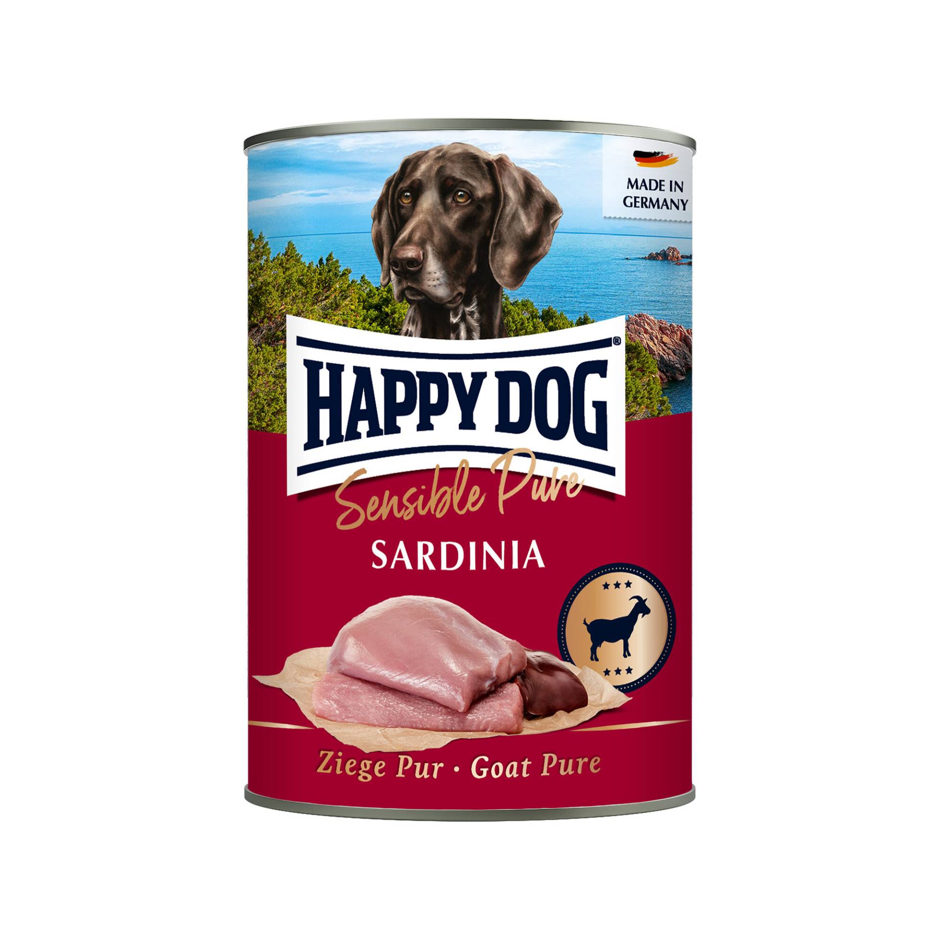 Happy Dog Sensible Pure Sardinia - Ziege - 6 x 400 g von Happy Dog
