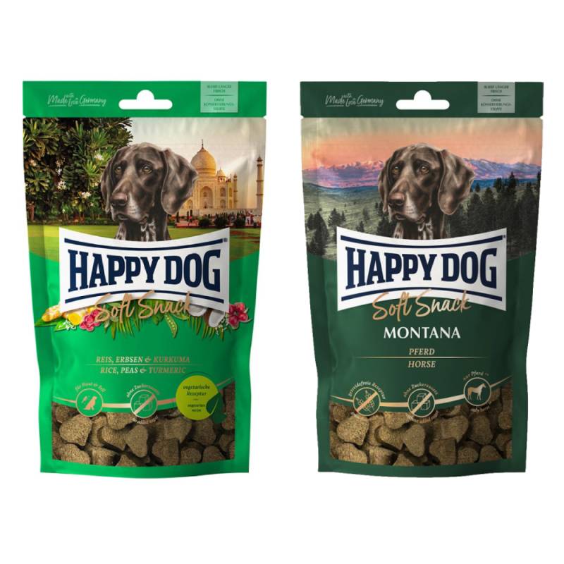 Kombi-Paket: Happy Dog Soft Snack -  India 3 x 100 g + 3 x 100 g Montana von Happy Dog