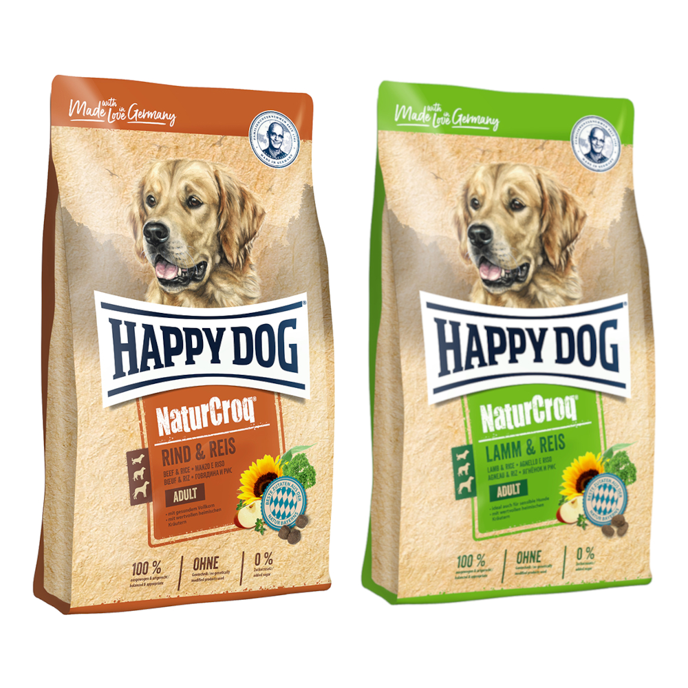 Sparpaket Happy Dog NaturCroq 2 x 15 kg - Mix: Lamm & Reis/ Rind & Reis Sparpaket Happy Dog NaturCroq 2 x 15 kg - Mix: Lamm & Reis/ Rind & Reis von Happy Dog