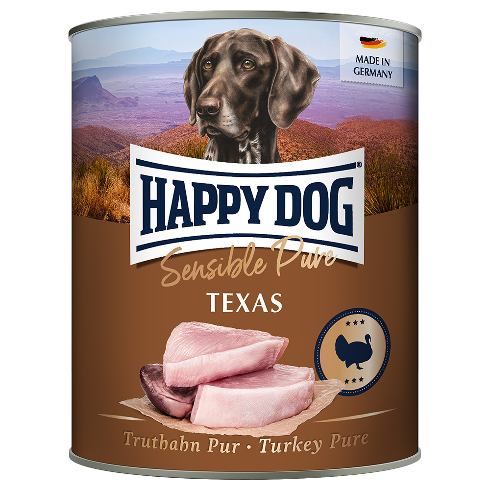 Sparpaket Happy Dog Sensible Pure 24 x 800 g - Texas (Truthahn Pur) von Happy Dog