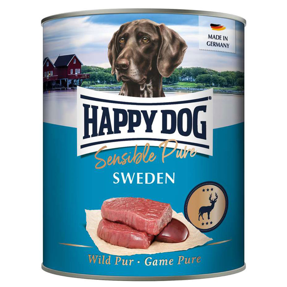 Sparpaket Happy Dog Sensible Pure 12 x 800 g - Sweden (Wild Pur) von Happy Dog