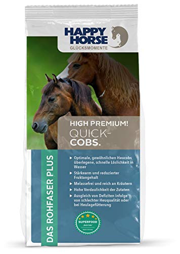 HAPPY HORSE Gastro Heucobs 14kg| das Rohfaser Plus | reduzierten Stärkegehalt |hochwertige Kräuter HAPPY HORSE Gastro Heucobs 14kg| das Rohfaser Plus | reduzierten Stärkegehalt |hochwertige Kräuter von Happy Horse