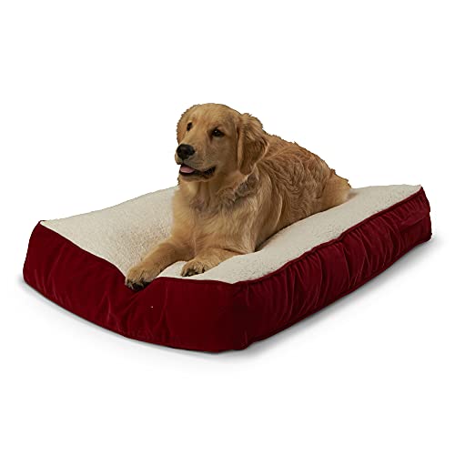 Happy Hounds Buster Hundebett, rechteckig, 91,4 x 61 cm, Rot von Happy Hounds