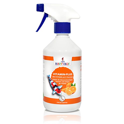 HAPPYKOI® Vitamin-Plus Futterzusatz flüssiges Ergänzungsfuttermittel für Koi Fisch (500 ml) von HAPPYKOI