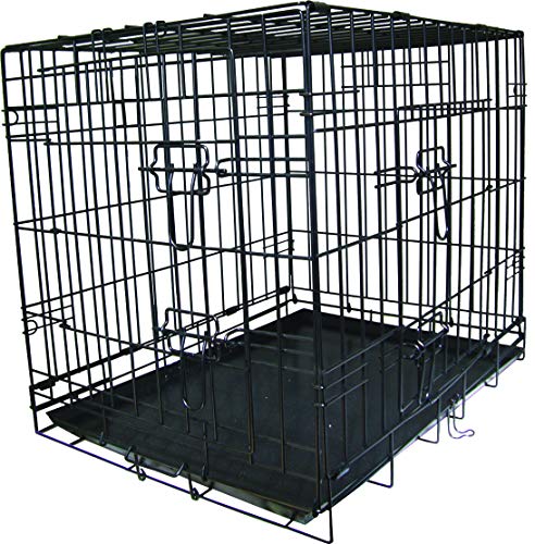 Happy Pet Fold Flat Transportkäfig für Hunde, zusammenklappbar, mittelgroß von Happy Pet