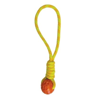 Happy Pet Coil and Ball Tugger Yellow Mix von Happy Pet