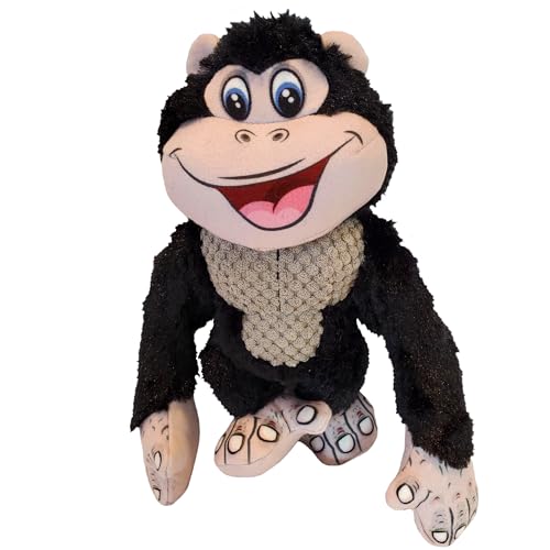 Happy Tails Gorilla Hundespielzeug aus Seil für mittelgroße bis große Hunde – langlebiges Quietschspielzeug mit verstärkten Nähten, strapazierfähiges Polyester-Material zum Kauen, Zerren und Happy Tails Gorilla Hundespielzeug aus Seil für mittelgroße bis große Hunde – langlebiges Quietschspielzeug mit verstärkten Nähten, strapazierfähiges Polyester-Material zum Kauen, Zerren und von Happy Tails