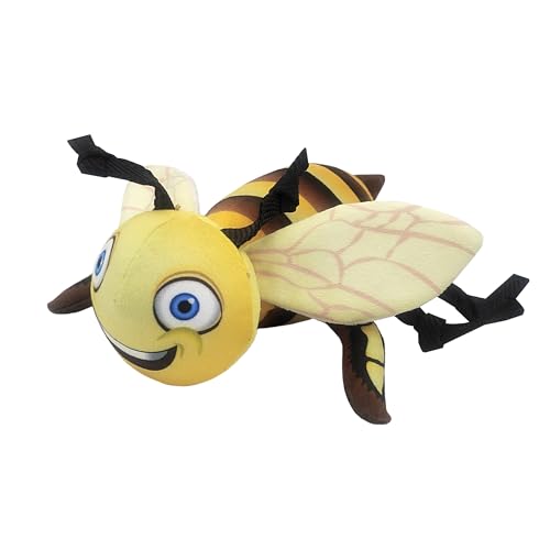 Happy Tails Interaktives Hummel-Hundespielzeug mit Quietschelement, 22,9 cm, für mittelgroße bis große Hunde, strapazierfähiges Polyester mit verstärkten Nähten, Schwarz und Gelb Happy Tails Interaktives Hummel-Hundespielzeug mit Quietschelement, 22,9 cm, für mittelgroße bis große Hunde, strapazierfähiges Polyester mit verstärkten Nähten, Schwarz und Gelb von Happy Tails