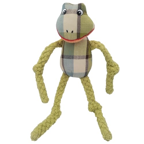 Happy Tails Langlebiges 33 cm Frosch-Hundespielzeug für mittelgroße bis große Hunde – ansprechendes Quietschspielzeug + verstärkte Nähte – aus sicherem Polyester-Material – perfekt zum Kauen, Zerren, Happy Tails Langlebiges 33 cm Frosch-Hundespielzeug für mittelgroße bis große Hunde – ansprechendes Quietschspielzeug + verstärkte Nähte – aus sicherem Polyester-Material – perfekt zum Kauen, Zerren, von Happy Tails