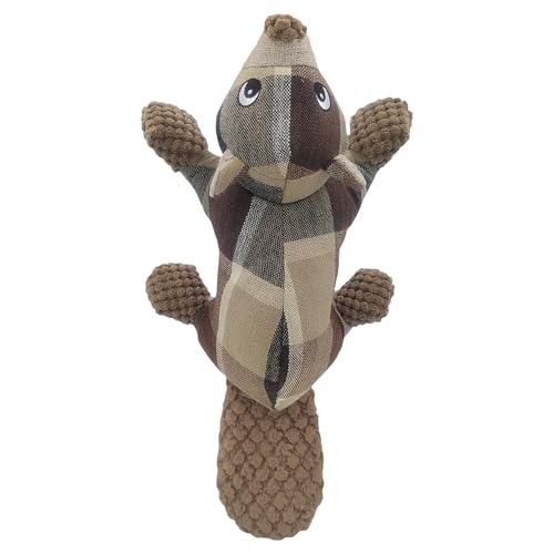 Happy Tails Quietschendes Biber-Hundespielzeug für mittelgroße und große Hunde, strapazierfähiges Polyester mit verstärkten Nähten, interaktives Kau- und Apportierspielzeug, 33 cm Happy Tails Quietschendes Biber-Hundespielzeug für mittelgroße und große Hunde, strapazierfähiges Polyester mit verstärkten Nähten, interaktives Kau- und Apportierspielzeug, 33 cm von Happy Tails