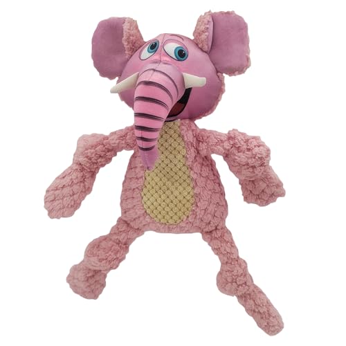 Happy Tails Woolie Elephant Hundespielzeug für mittelgroße bis große Hunde, strapazierfähiges Polyester mit quietschendem Klang und verstärkten Nähten für interaktives Spielen und Kauen Happy Tails Woolie Elephant Hundespielzeug für mittelgroße bis große Hunde, strapazierfähiges Polyester mit quietschendem Klang und verstärkten Nähten für interaktives Spielen und Kauen von Happy Tails