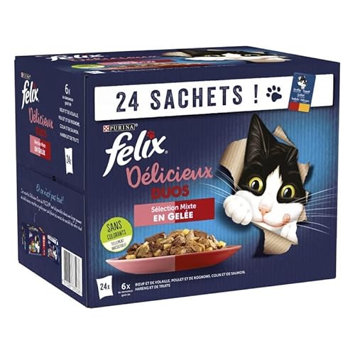 Felix - Félix Délicieux Duos en Gelée Selection Mixte 24X85G - Los De 3 - Verkauf von Los von Bater