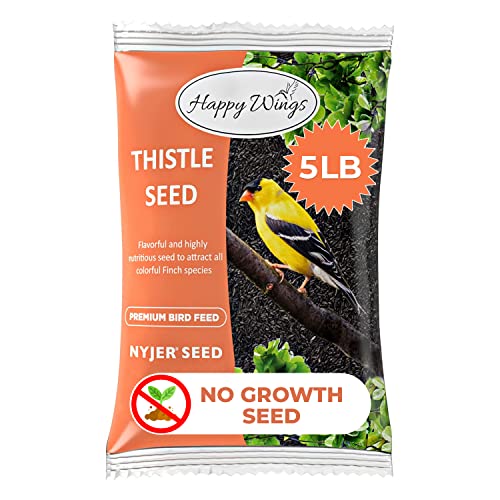 Happy Wings Nyjer/Distelsamen Wildvogelfutter 5 Pfund von Happy Wings